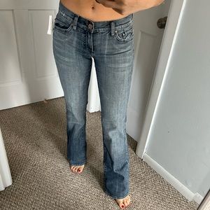 DENIM JEANS BY SEE THRU SOUL SIZE 26, 468 BLUE